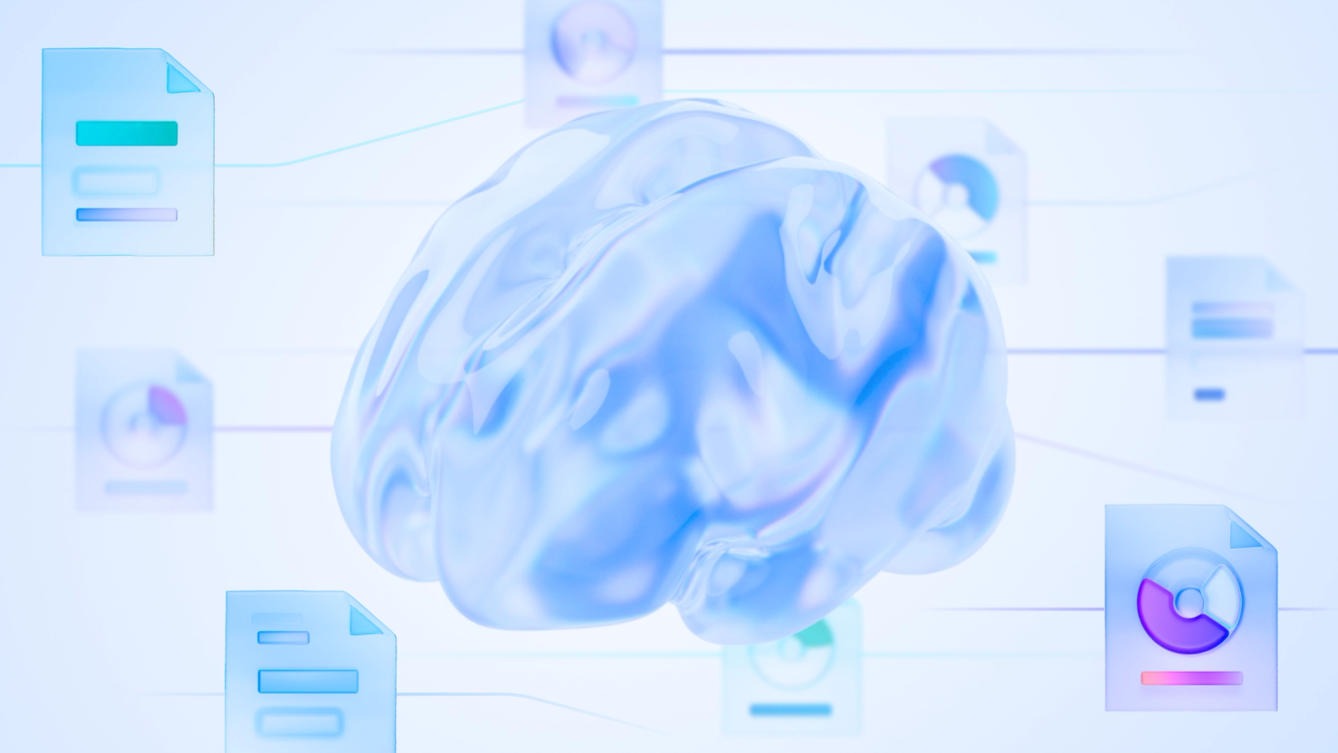 Brain graphic depicting how straight-through processing in insurance works