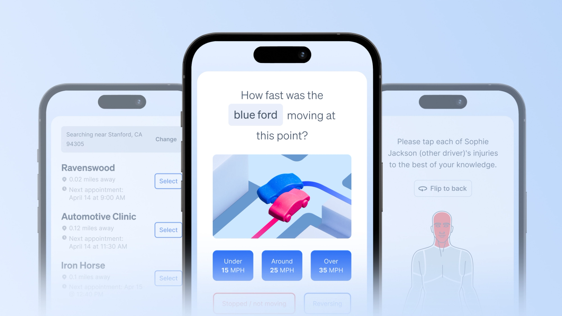 FNOL automation showing Assured promo graphic with mobile and desktop UI screens on a colorful gradient background