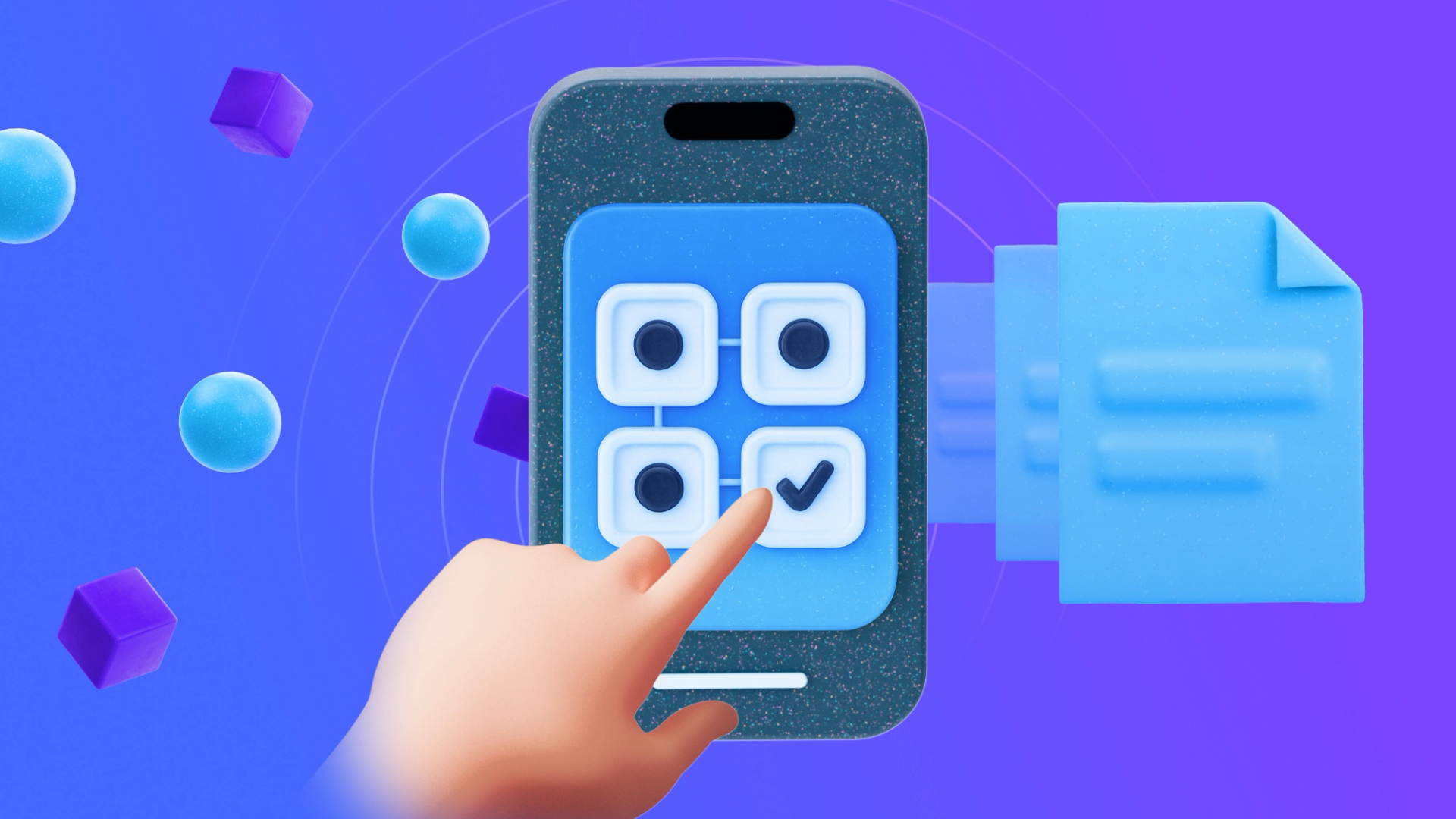 What is FNOL? Showing FNOL on a 3D phone screen with a hand pressing a checkmark