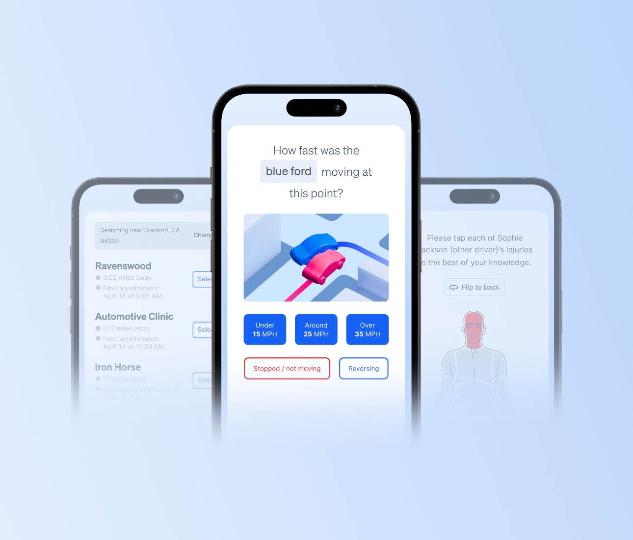 FNOL automation showing Assured promo graphic with mobile and desktop UI screens on a colorful gradient background