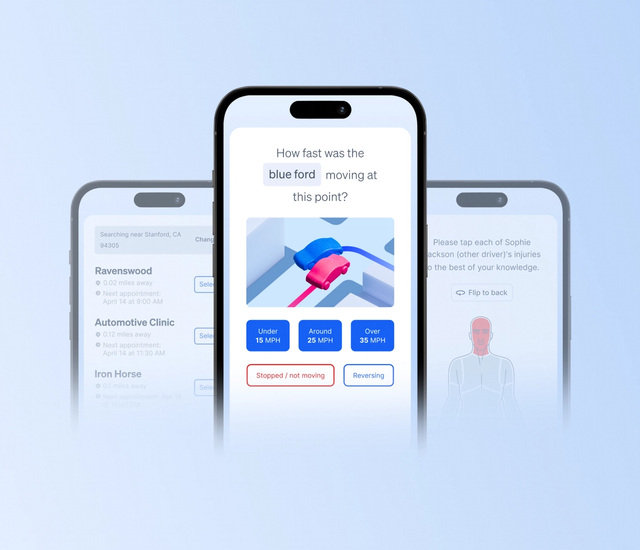 FNOL automation showing Assured promo graphic with mobile and desktop UI screens on a colorful gradient background