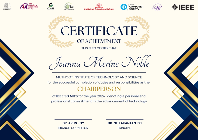 IEEE Certificate