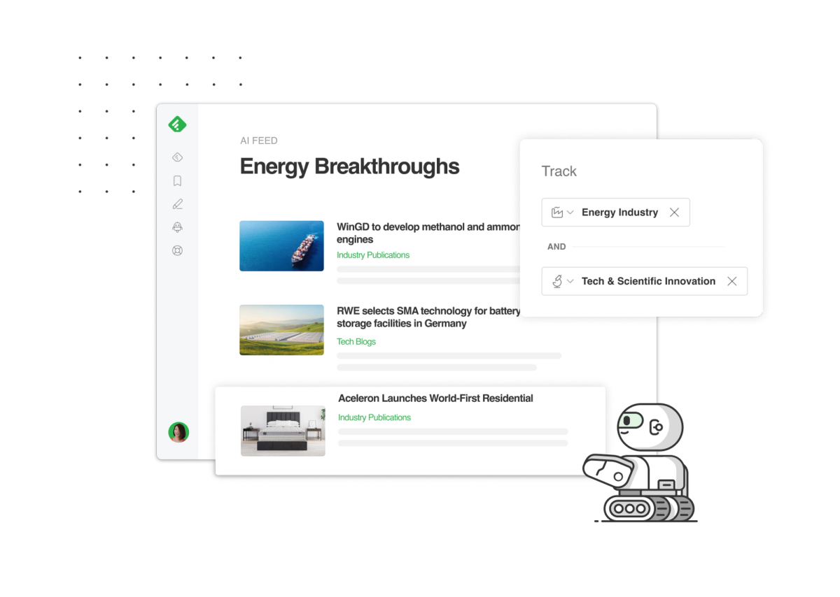 Track competitors and emerging trends with Feedly AI