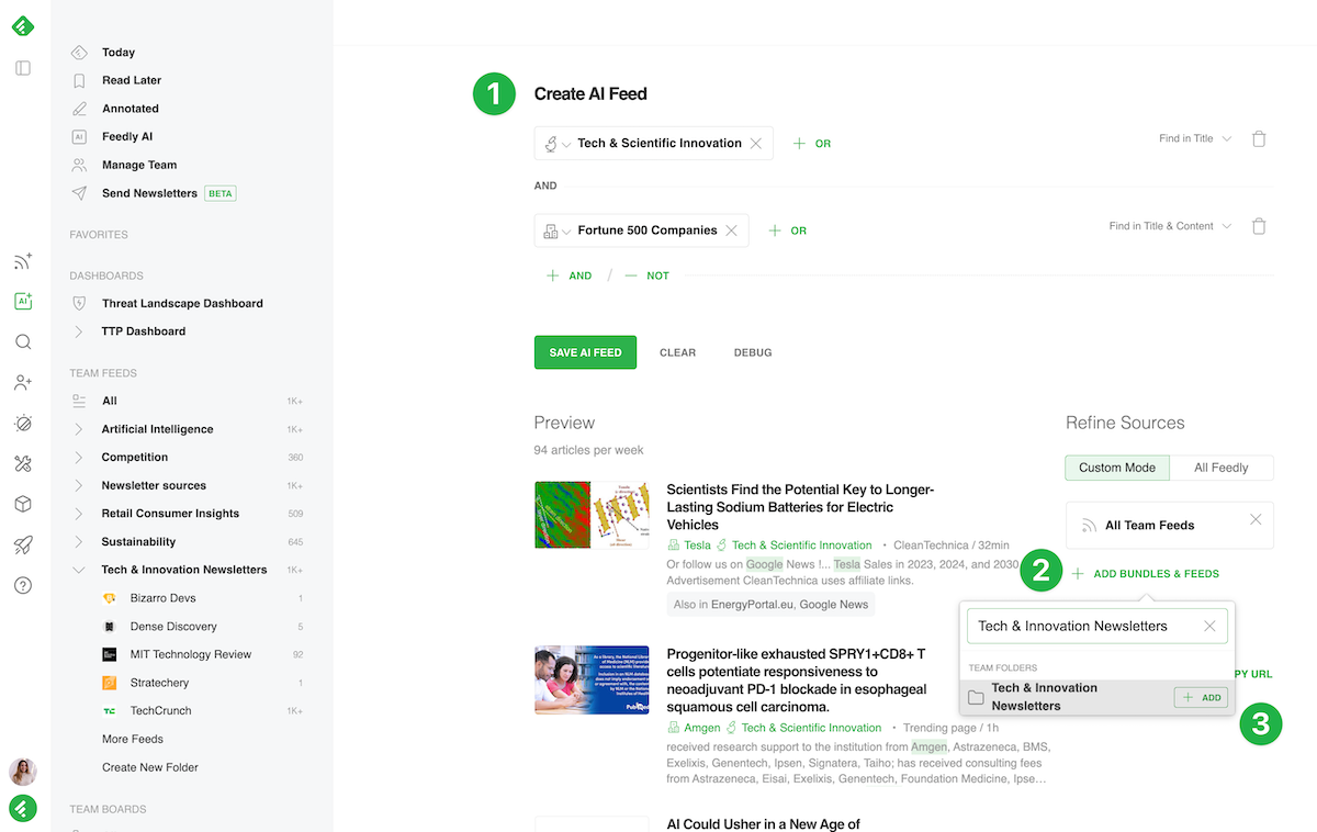 Follow Newsletters in Feedly | Feedly