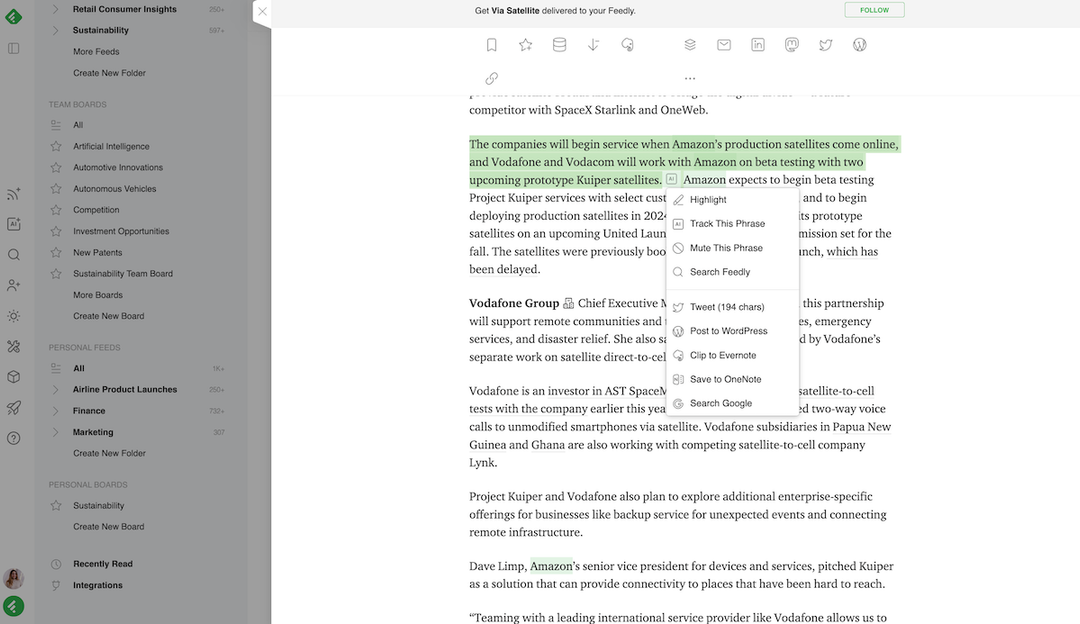 How to add Notes to articles on Feedly | Feedly