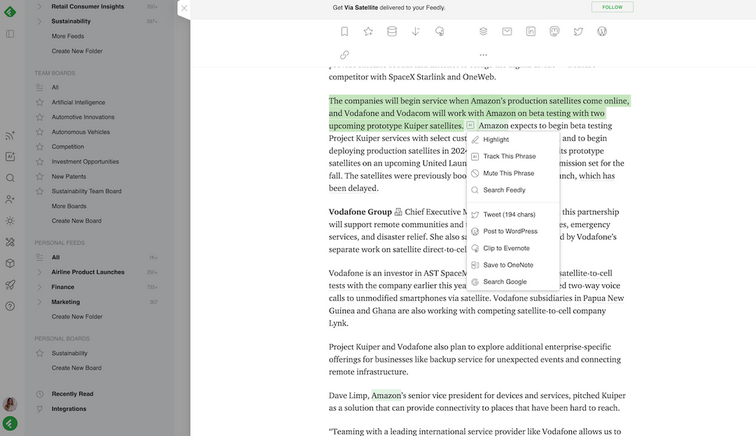 How to add Notes to articles on Feedly | Feedly