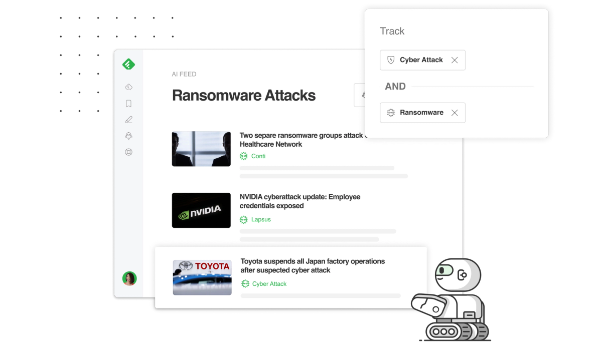 Track Emerging Threats With Feedly AI