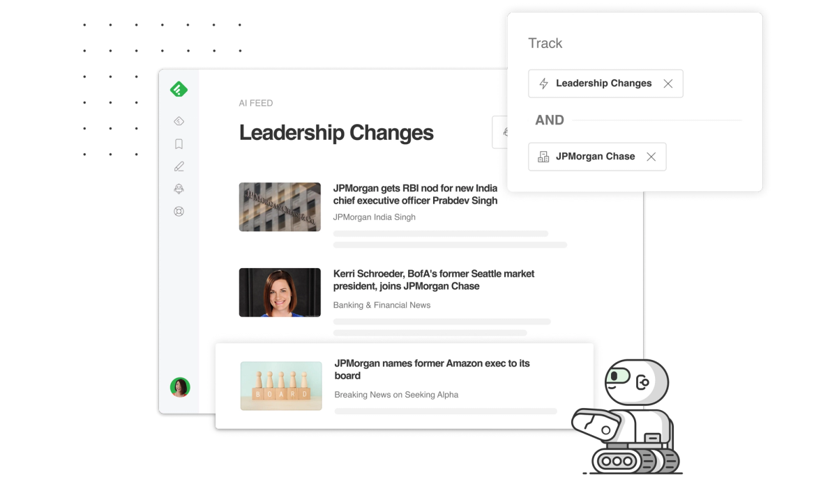 How to speed up your leadership changes research with Feedly AI