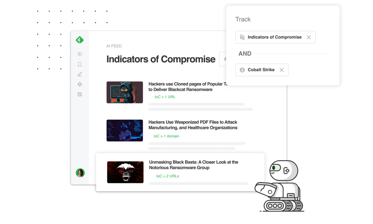 Quickly discover and collect indicators of compromise from millions of sources