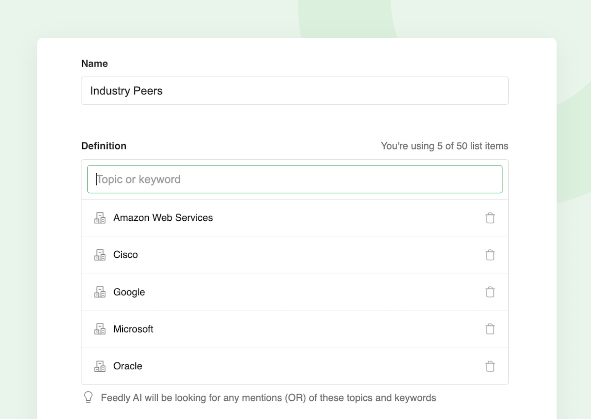 How to reuse the same list of AI Models and keywords across multiple AI ...