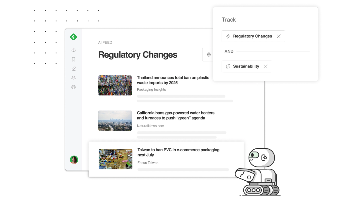 Track regulatory changes in your industry