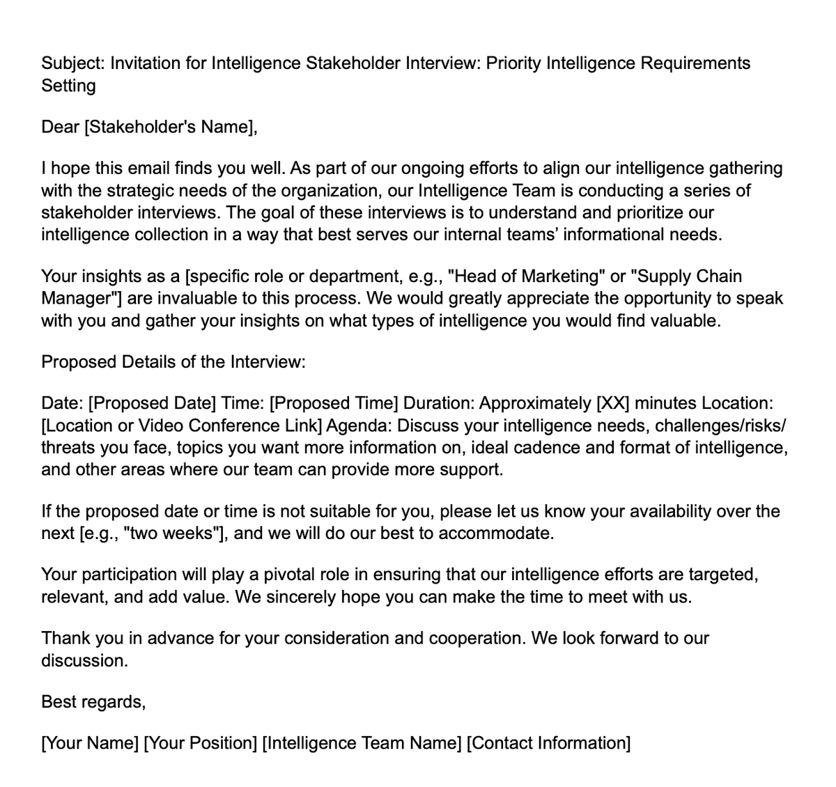 Stakeholder Interview Email Example Tips on approaching the stakeholder interviews