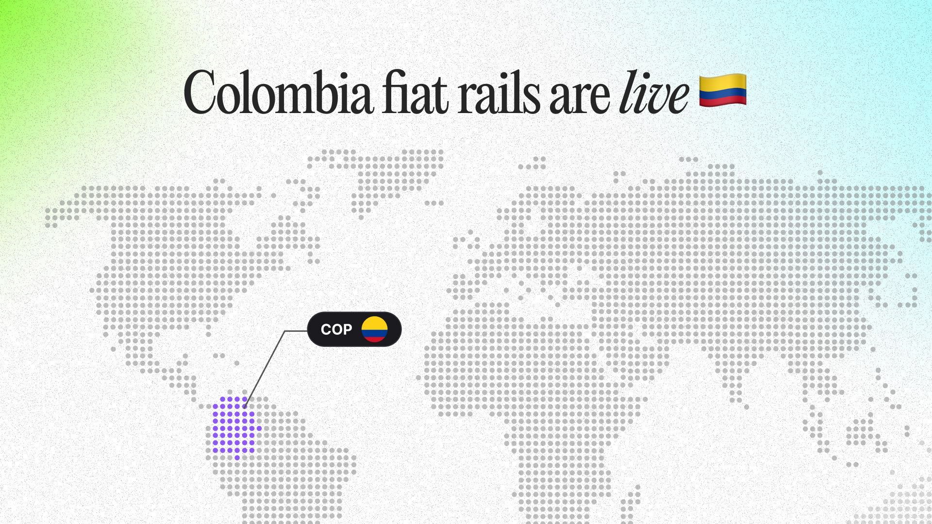 Colombia payment rails are live: Bank transfers and Bre-B on Blockradar main image