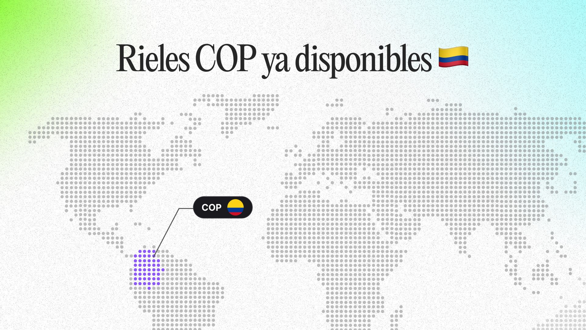 Los rieles de pago en Colombia ya están disponibles: transferencias bancarias y Bre-B en Blockradar main image