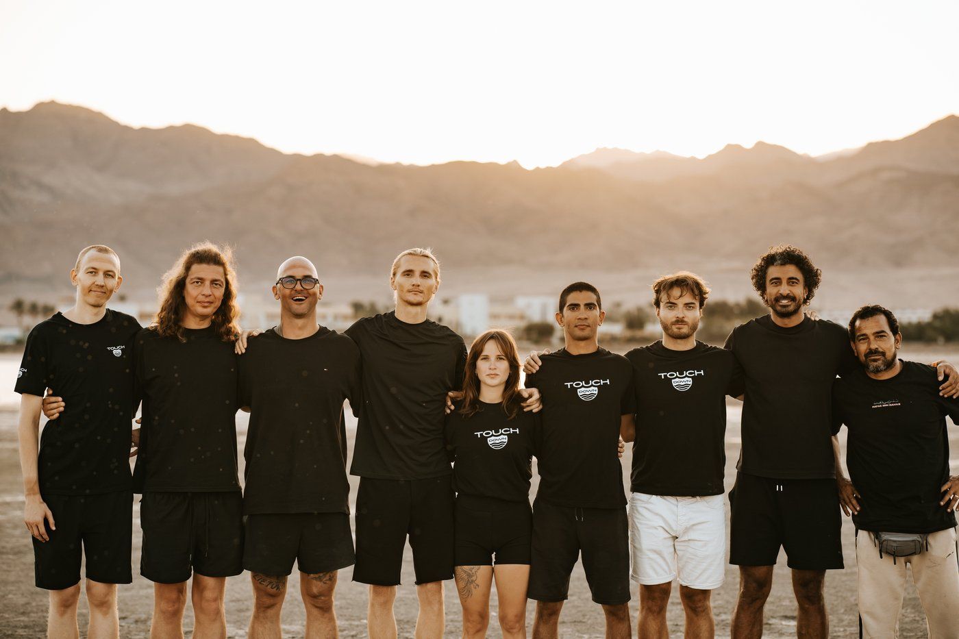 The Touchdown team together in Dahab