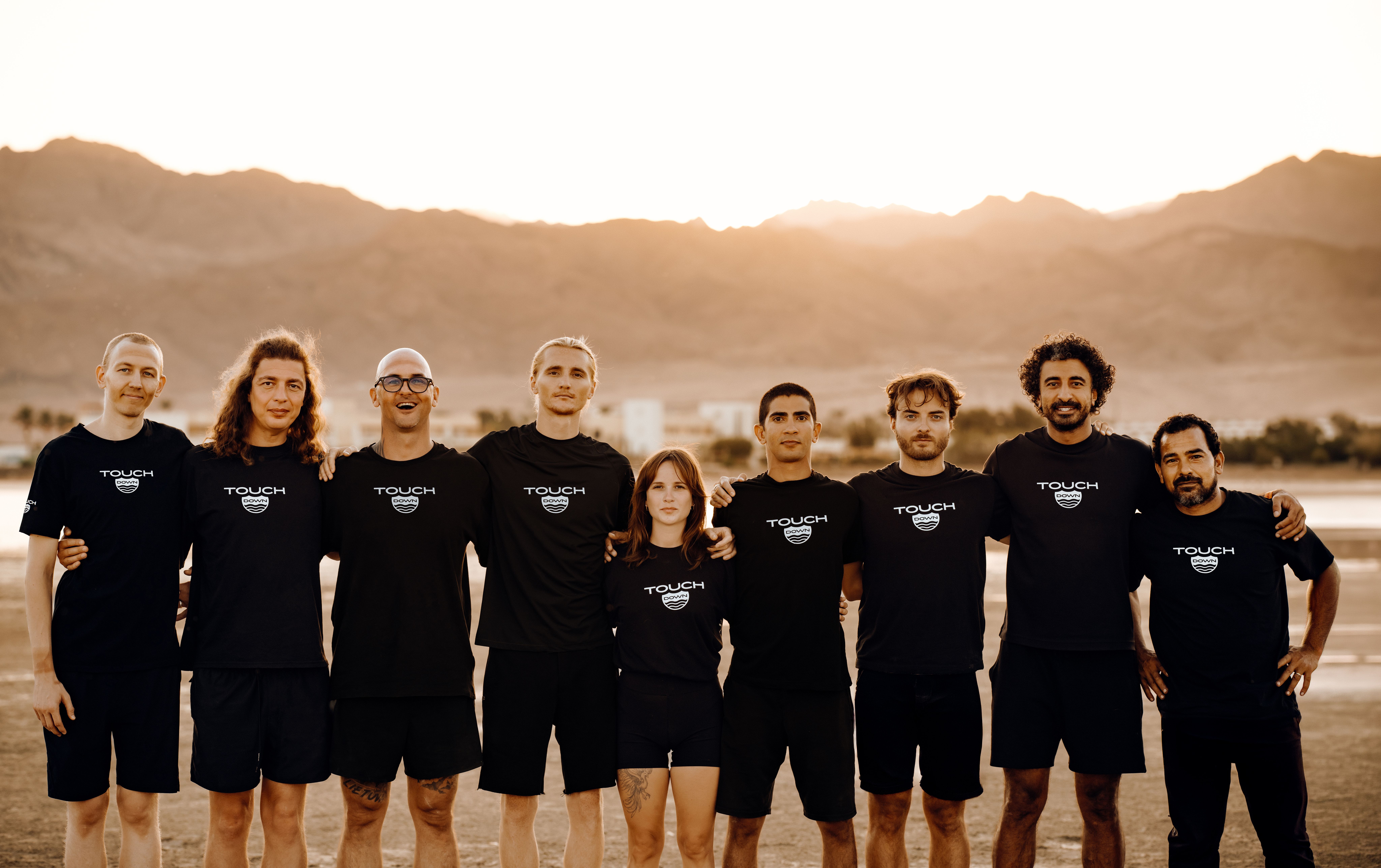 The Touchdown team together in Dahab