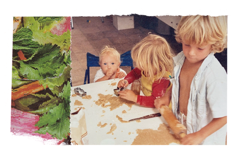Rory and Maeve cooking as children
