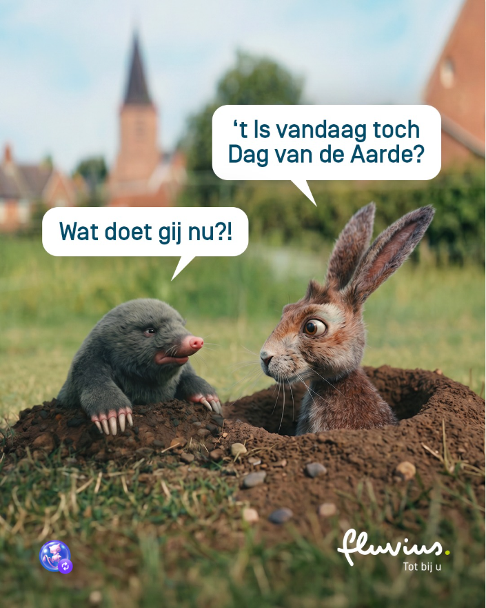 "Wist je dat Fluvius heel wat projecten heeft die inzetten op de uitdagingen van klimaatverandering? Van rioleringen tot verlichtingsnetwerken: we werken elke dag verder aan de netwerken voor morgen. Je leest er alles over via onze link in bio 📲 
#fluvius #klimaatadaptatie #netwerkenvoormorgen #earthday2026". 