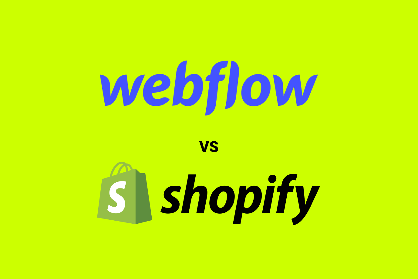Webflow vs Shopify (2023)