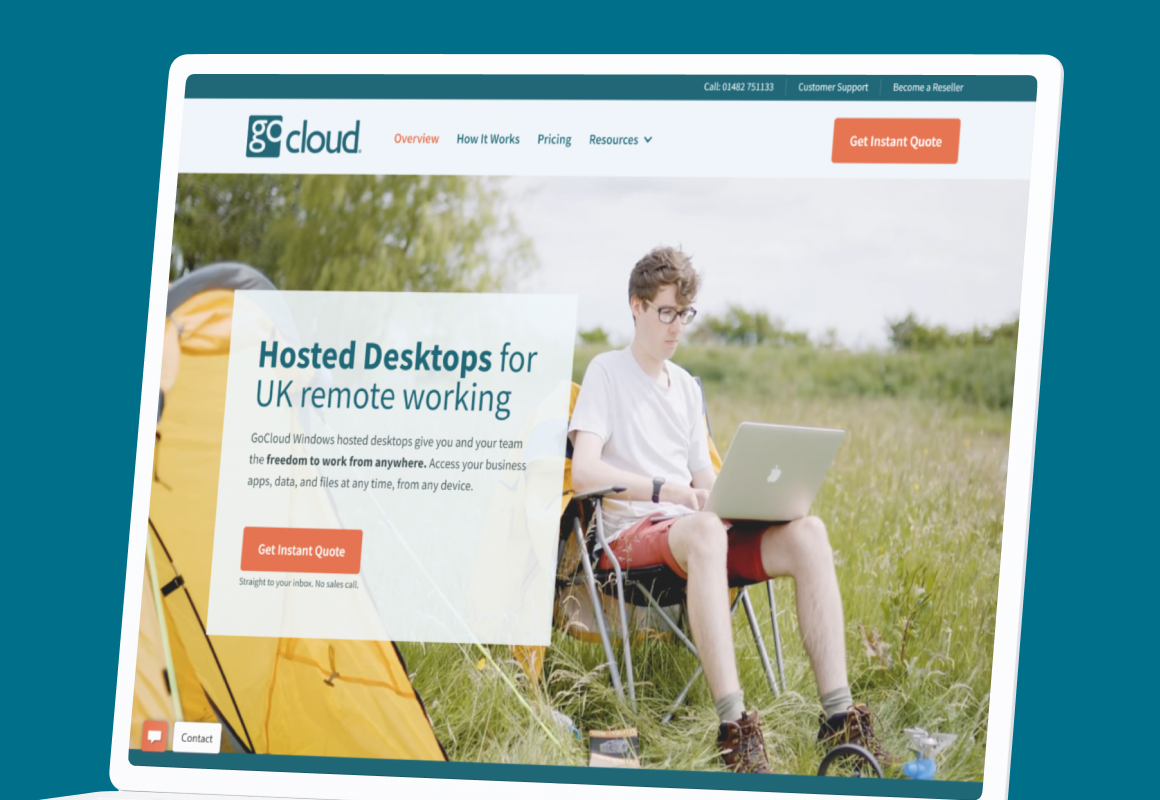 Website enquiries connected to marketing, GoCloud