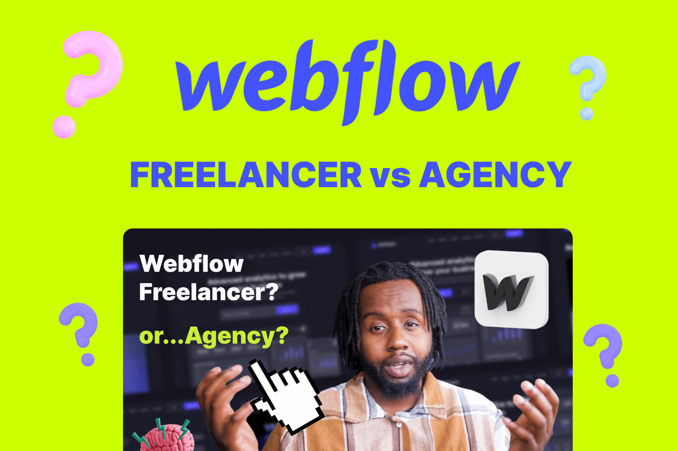 Webflow Freelancer vs. Webflow Agency: Which Path Is Right for You?