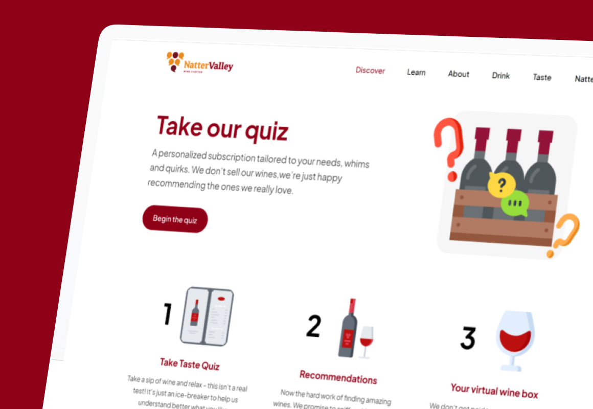 Wine tasting community with NatterValley