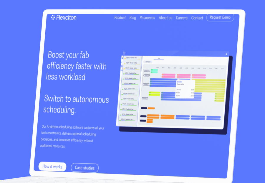 Flexciton AI scheduling for manufacturing, Flexciton