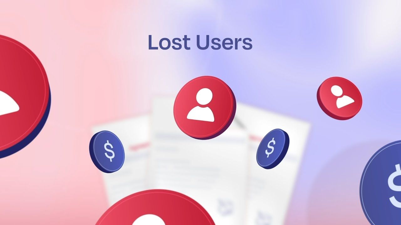 A high-end 3D user retention analytics dashboard and growth metrics interface mockup from a SaaS product launch video produced by Beliv8 Motion.