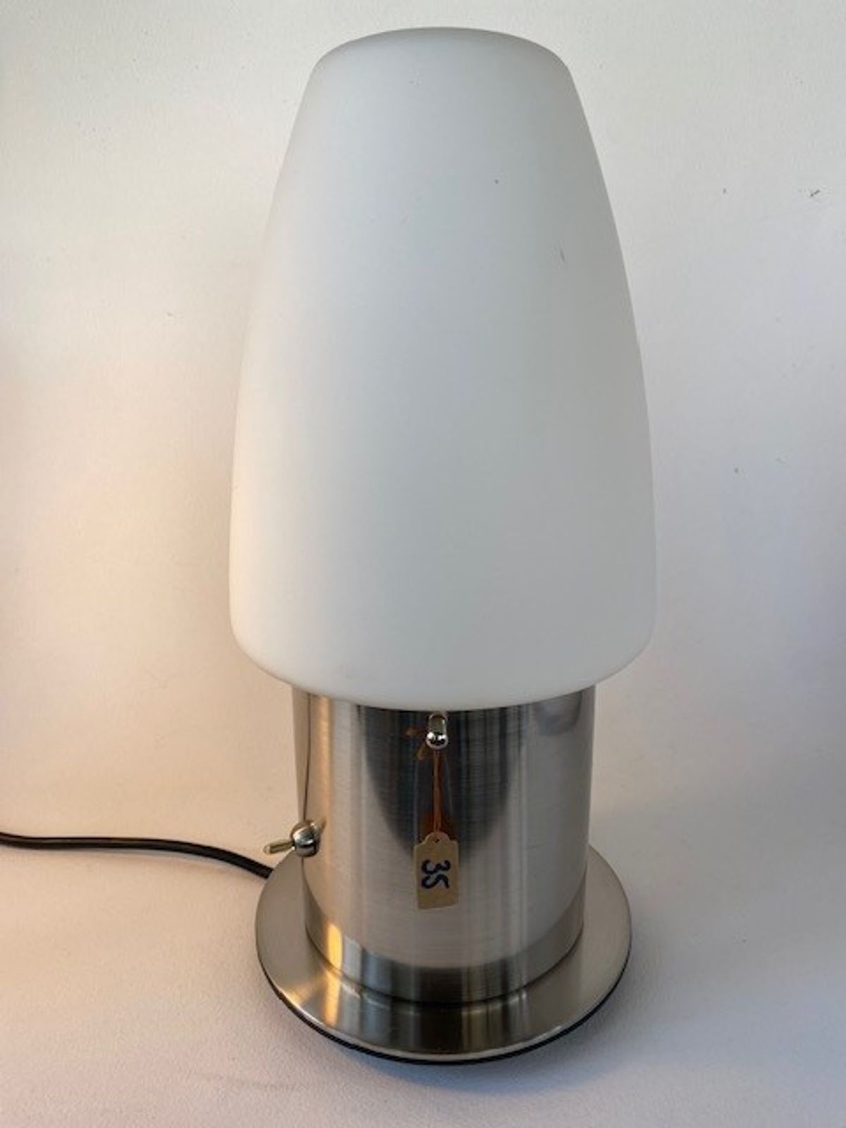 Lamp RVS-glas diverse kleuren licht