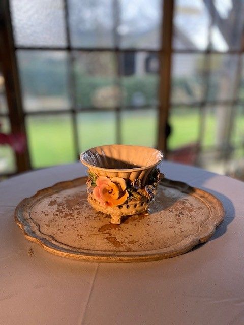 Bloempot brocante keramiek/antiek