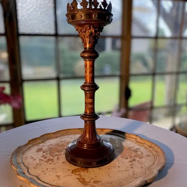 Set van 2 Kaarskandelaar ijzer, 50cm hoog