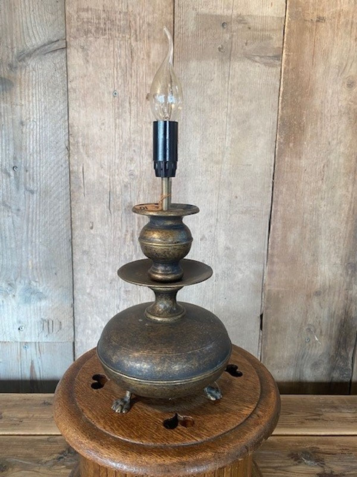 Lamp metalen onderstel (zwaar) zonder kap