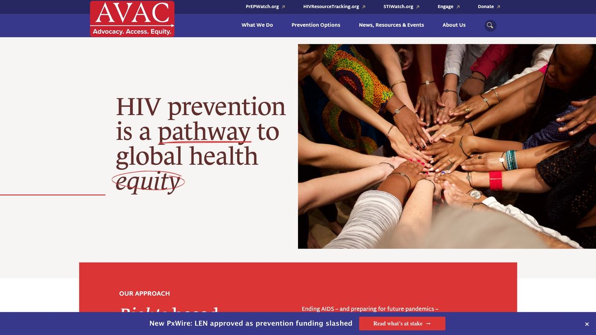 AVAC - HIV prevention is a pathway to global health