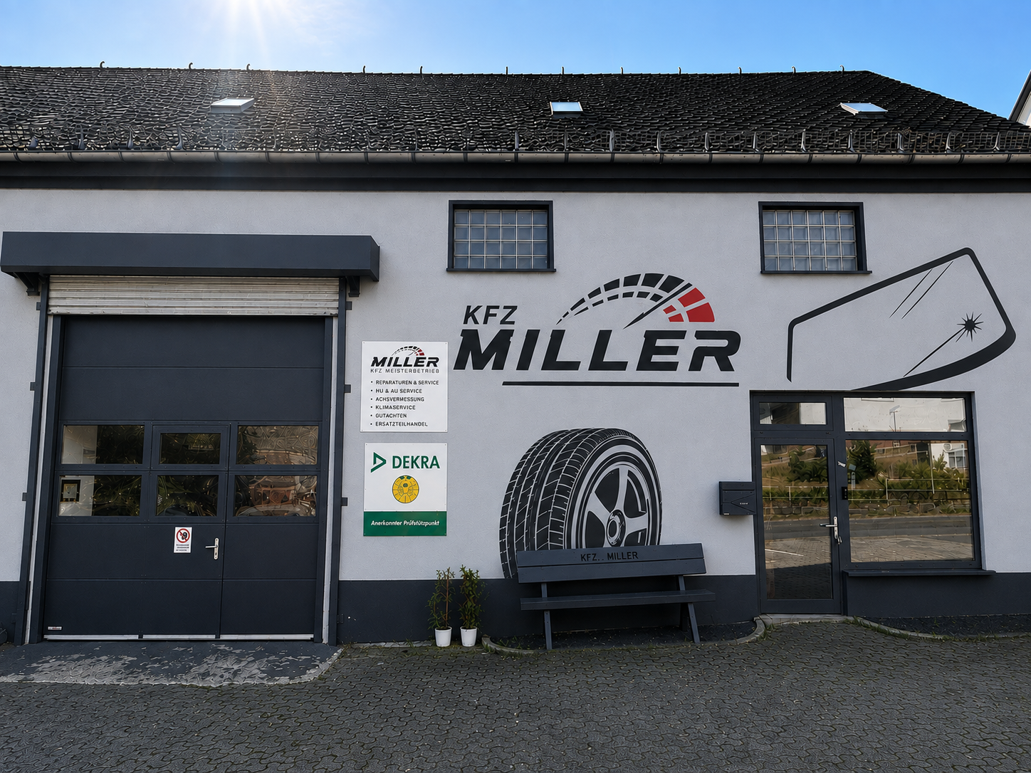Werkstatt von KFZ Miller in Weidenhahn
