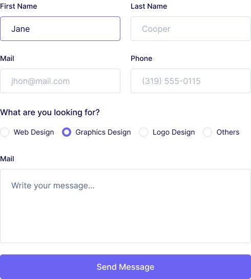 Simple HTML Contact Form FormBold