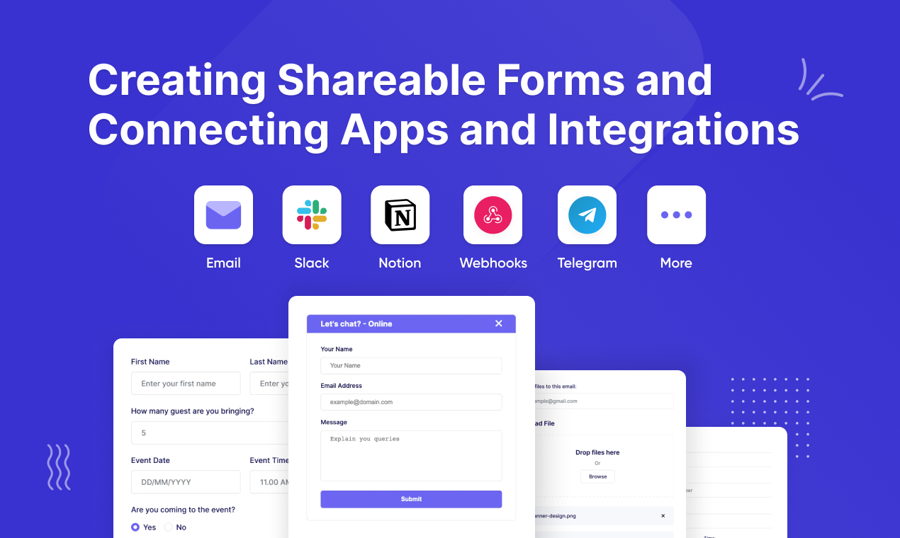 Creating Shareable Forms And Connecting Apps And Integrations | FromBold