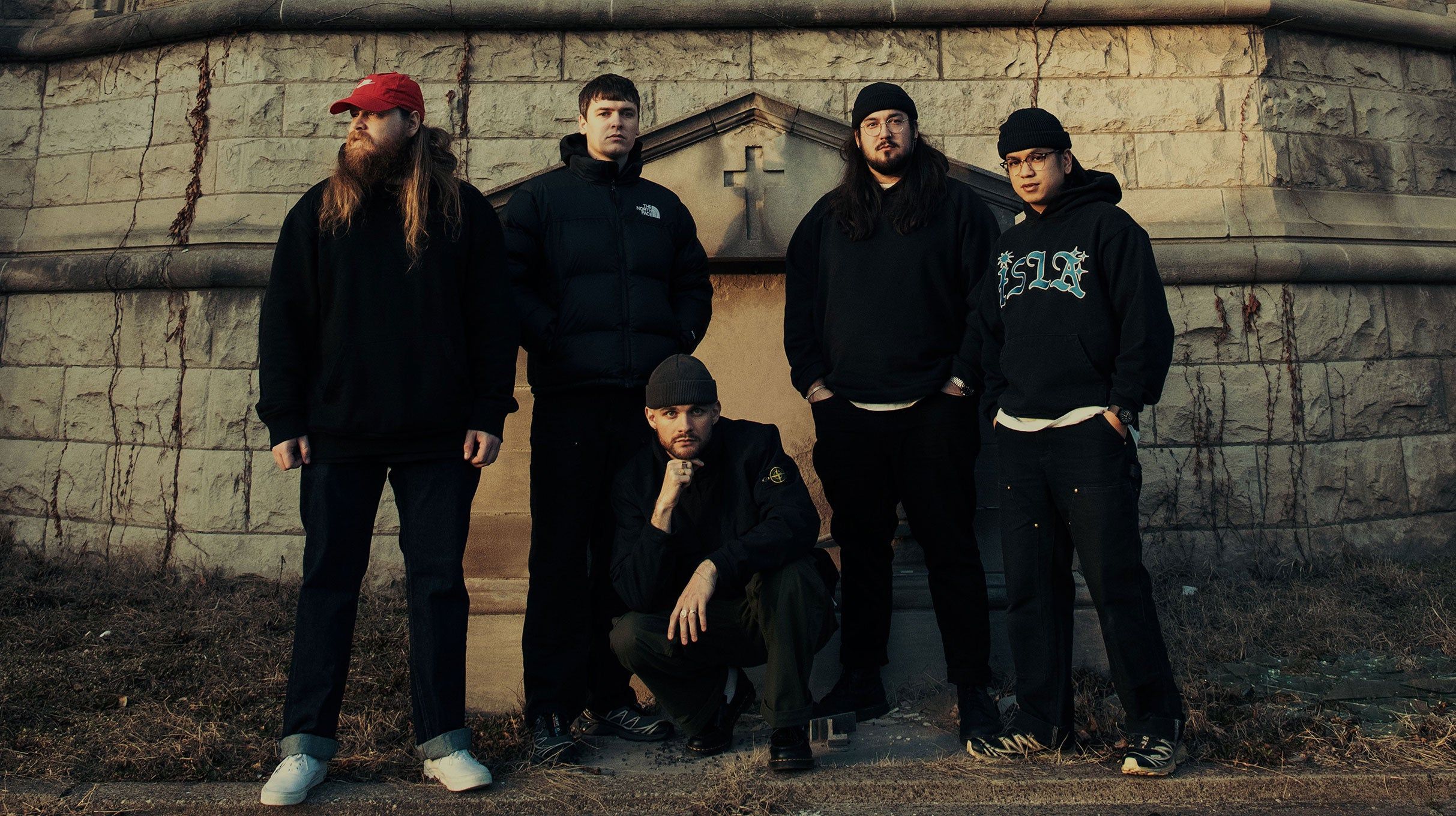 Knocked Loose performing live on stage during a 2026 concert