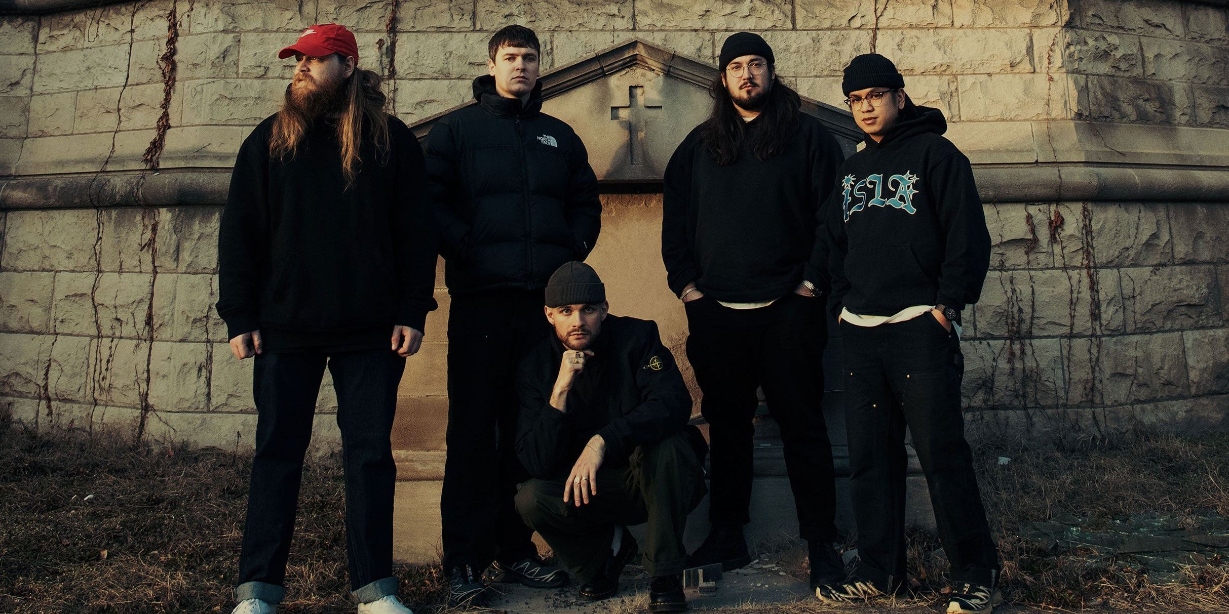 Knocked Loose performing live on stage during a 2026 concert