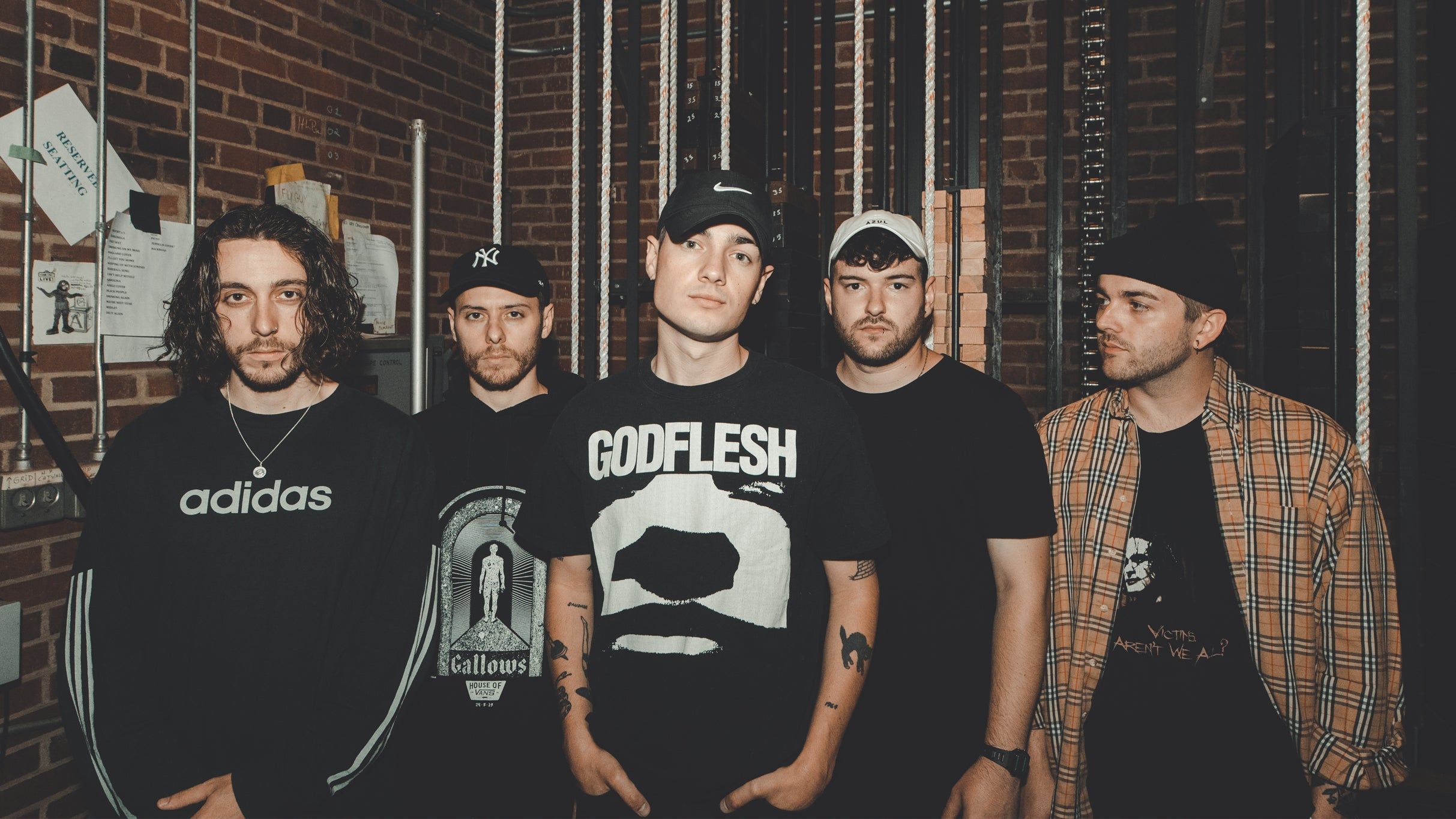 Boston Manor performing live on stage