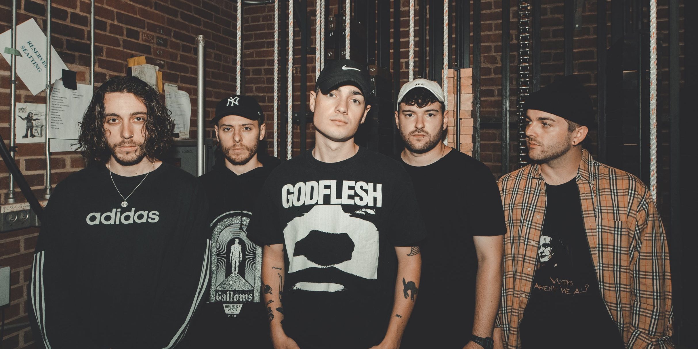 Boston Manor performing live on stage