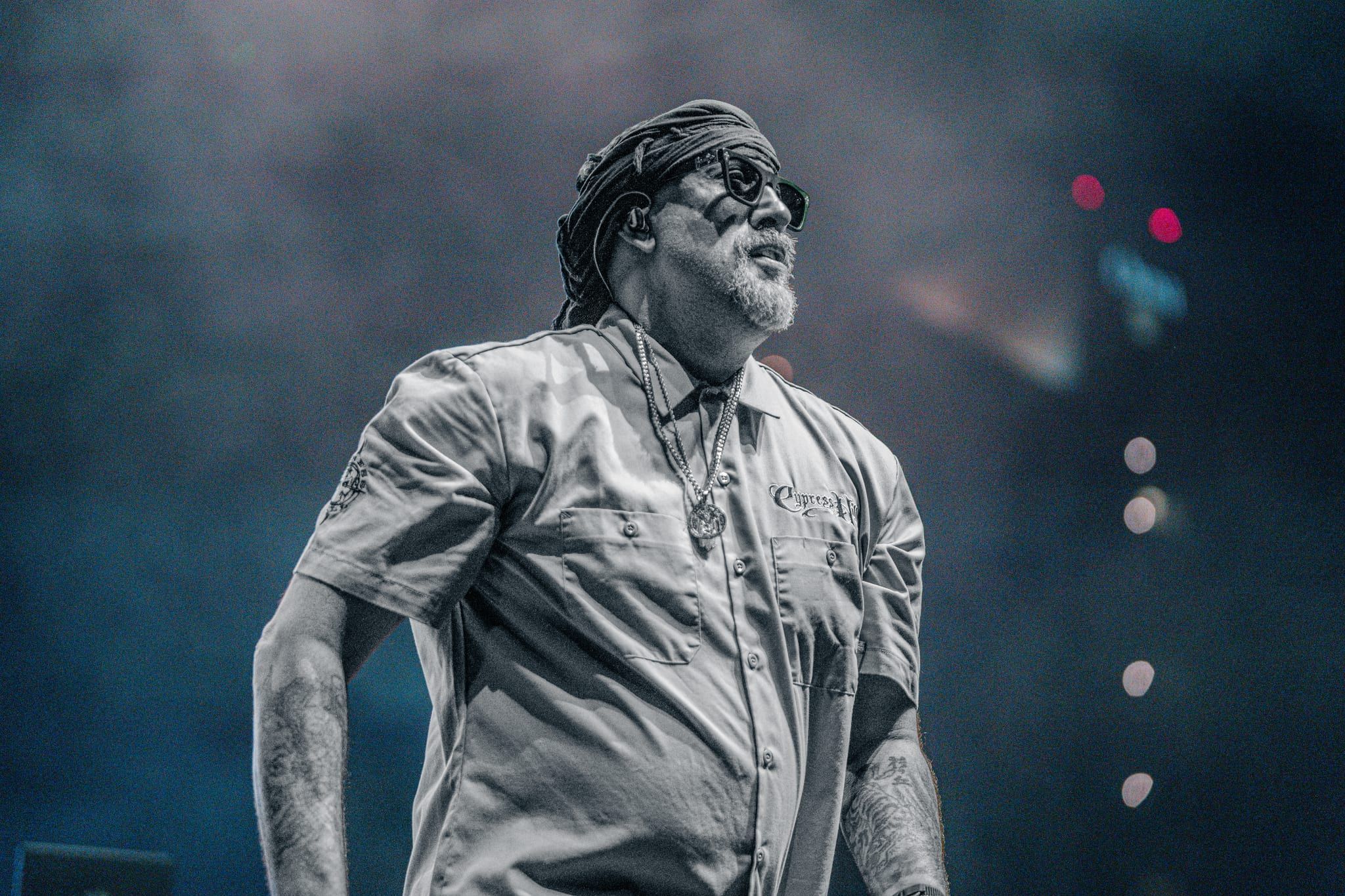Cypress Hill performing at the High and Outside tour at Gallagher Square with Bone Thugs n Harmony and Tech N9ne