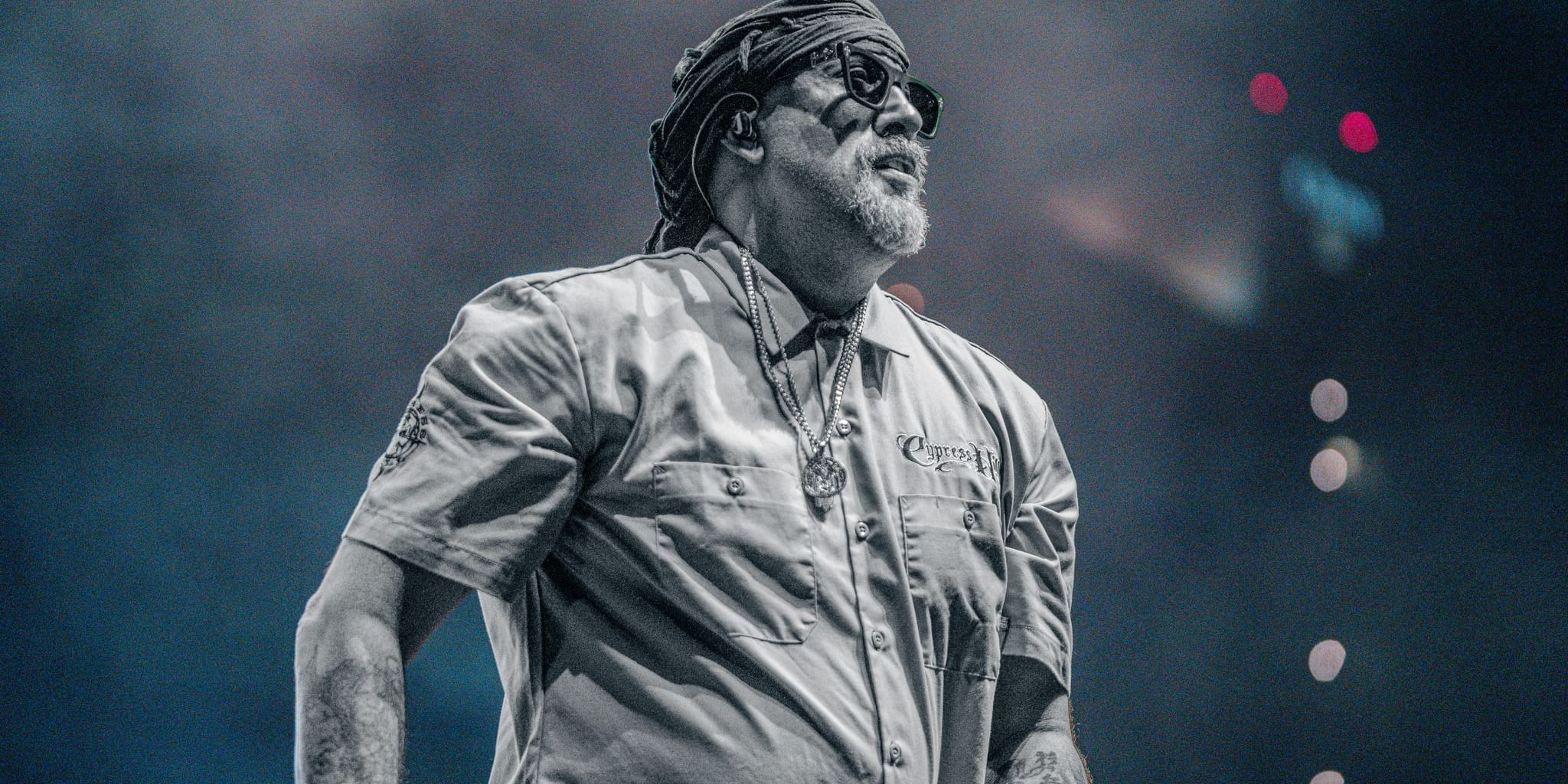 Cypress Hill performing at the High and Outside tour at Gallagher Square with Bone Thugs n Harmony and Tech N9ne