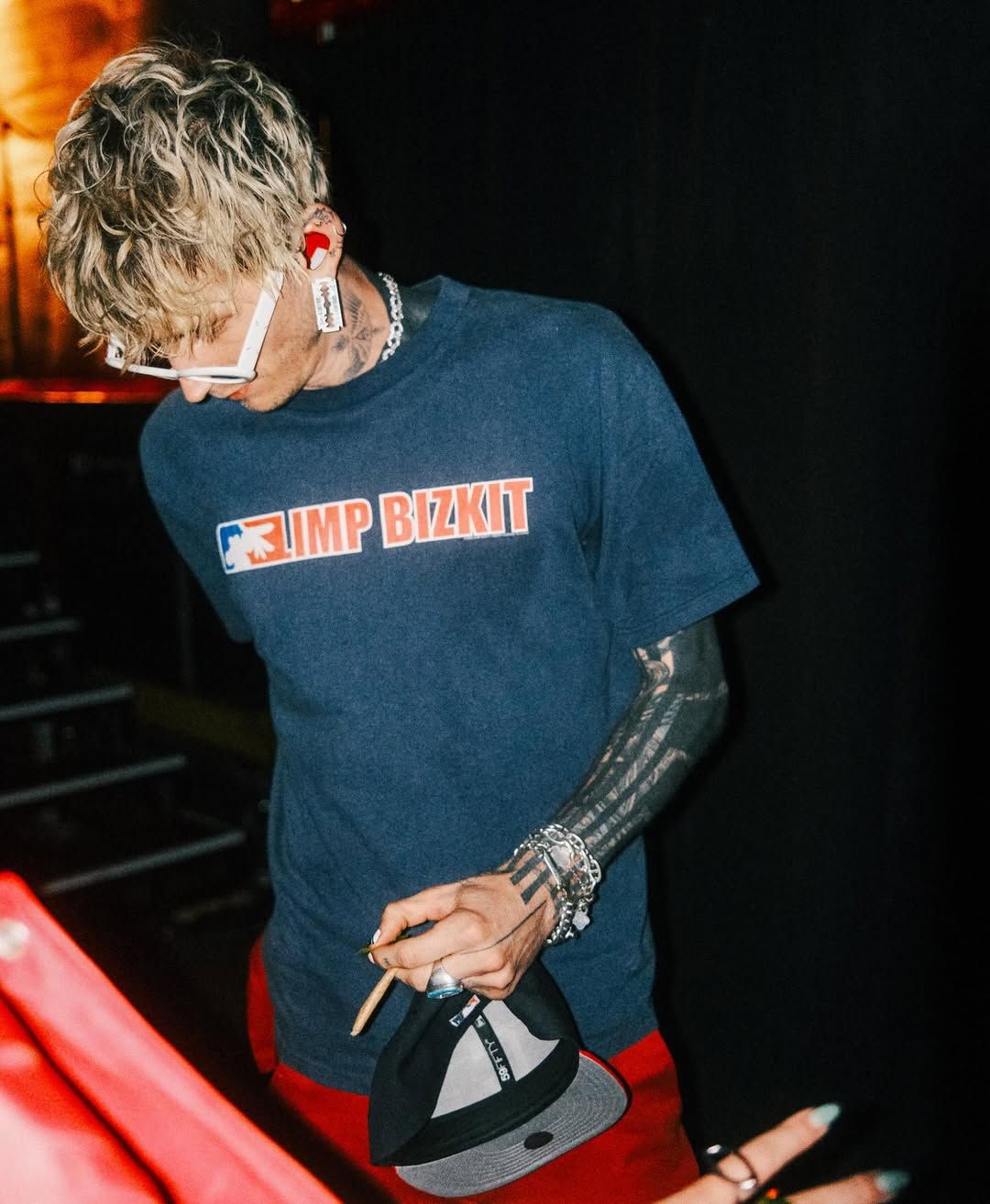 Machine Gun Kelly performing live on the Lost Americana Tour