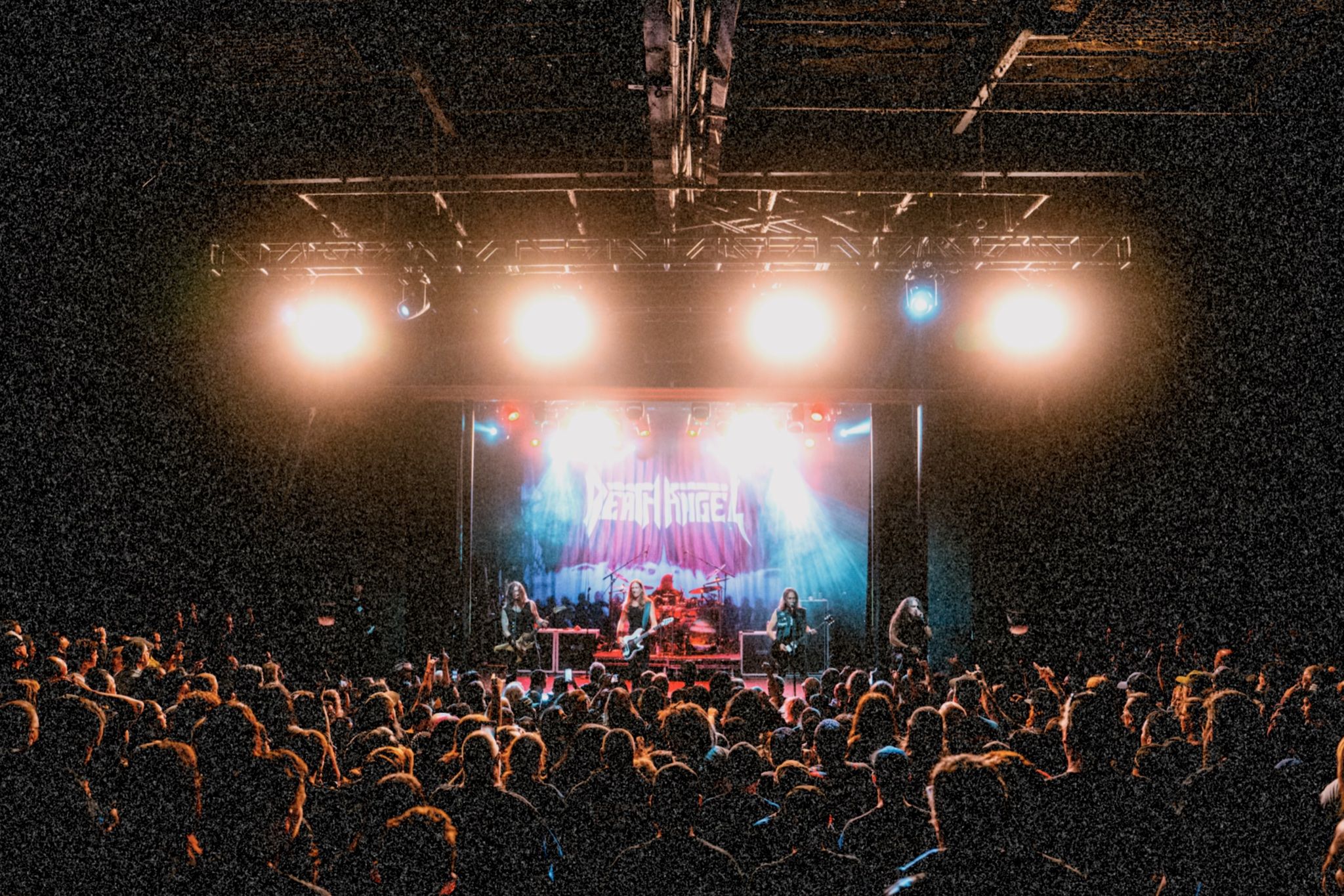 Death Angel performing at The Observatory in Santa Ana on the Act III 35th Anniversary Tour