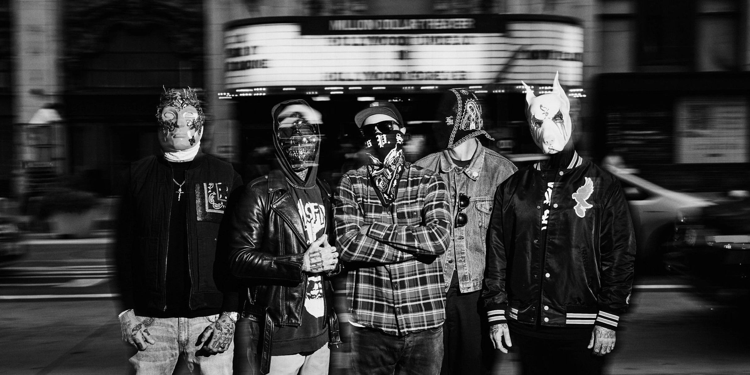 Hollywood Undead performing live on stage during the Taste of Chaos 2026 tour announcement