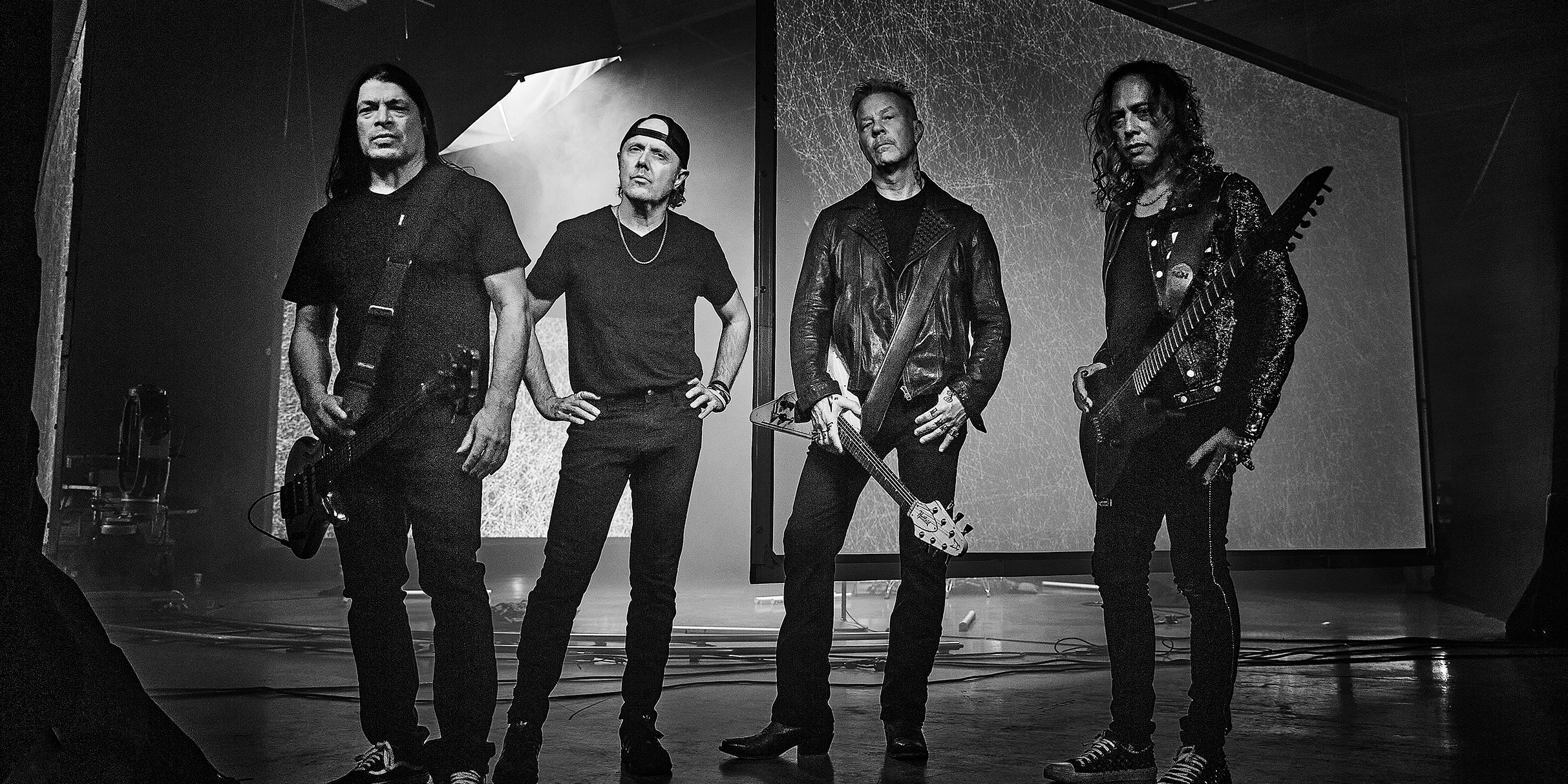 Metallica performing live on stage during their M72 World Tour