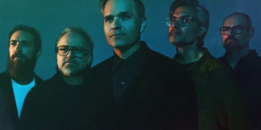 Death Cab for Cutie performing live on stage