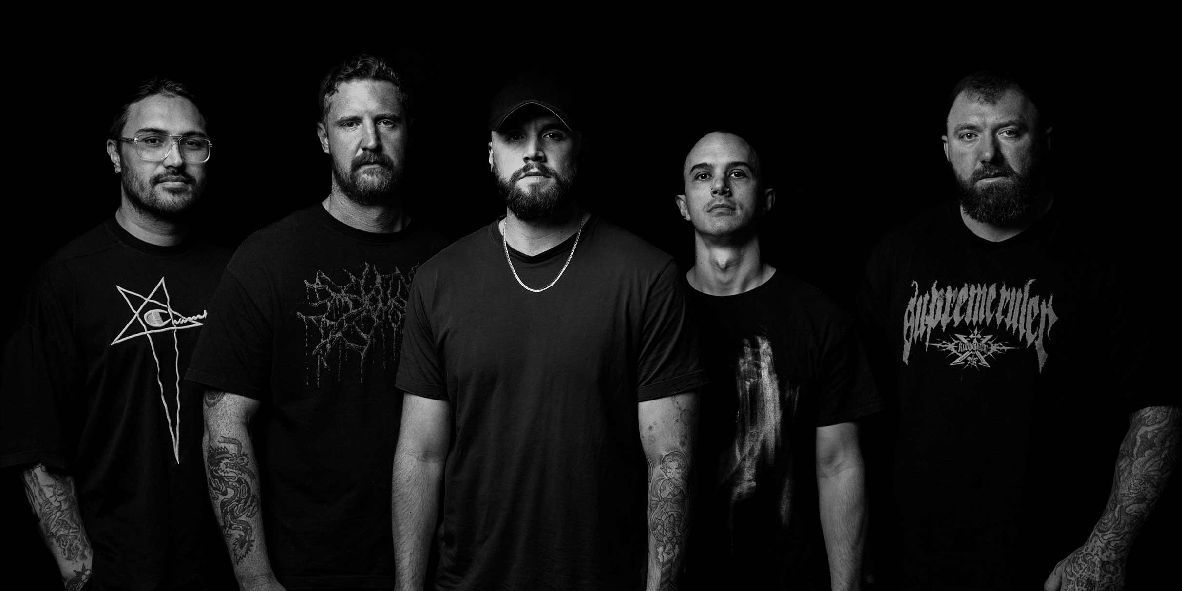 Thy Art Is Murder performing live on stage
