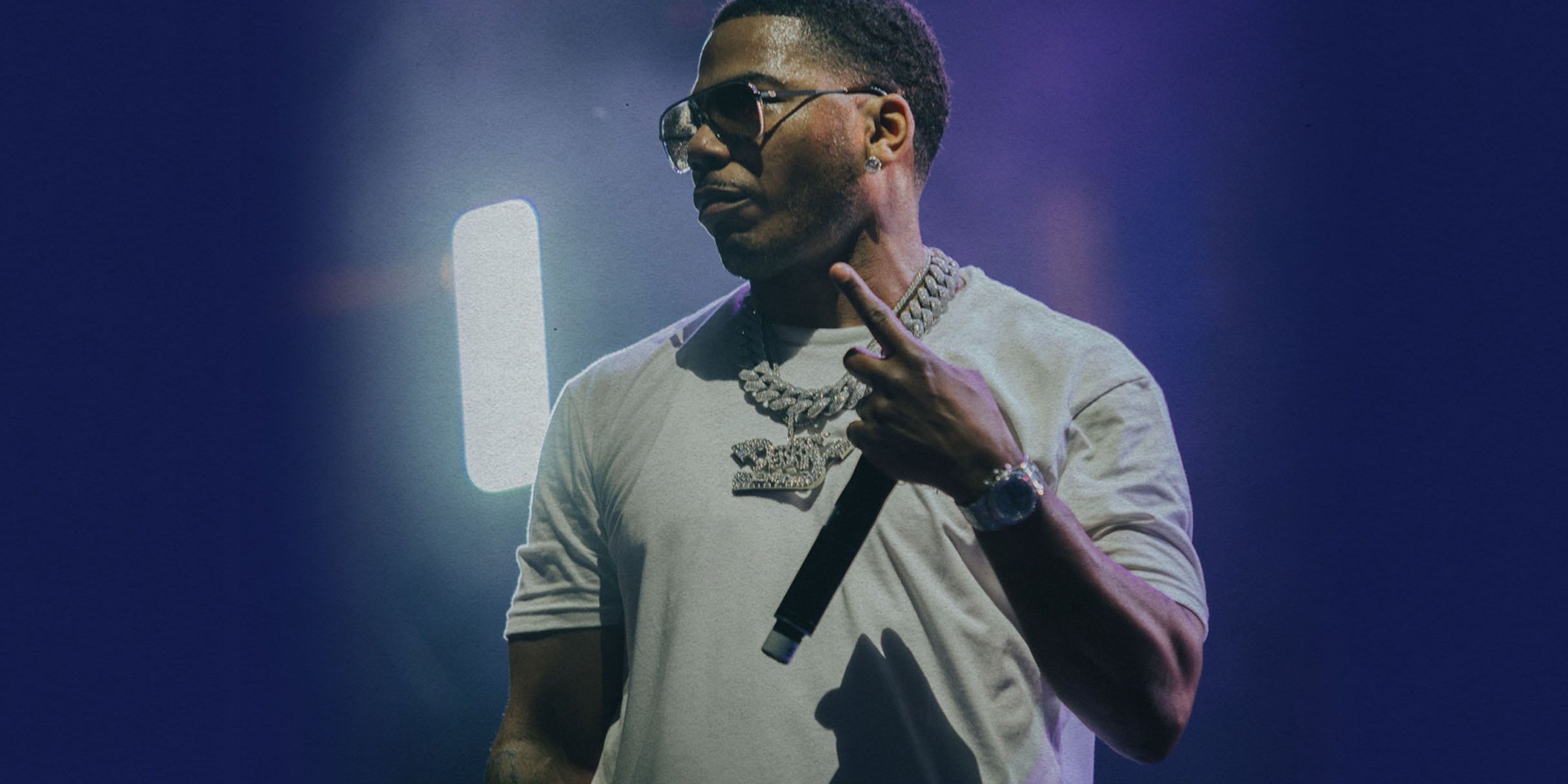 Nelly performing live; he headlines Dial Up Festival 2026