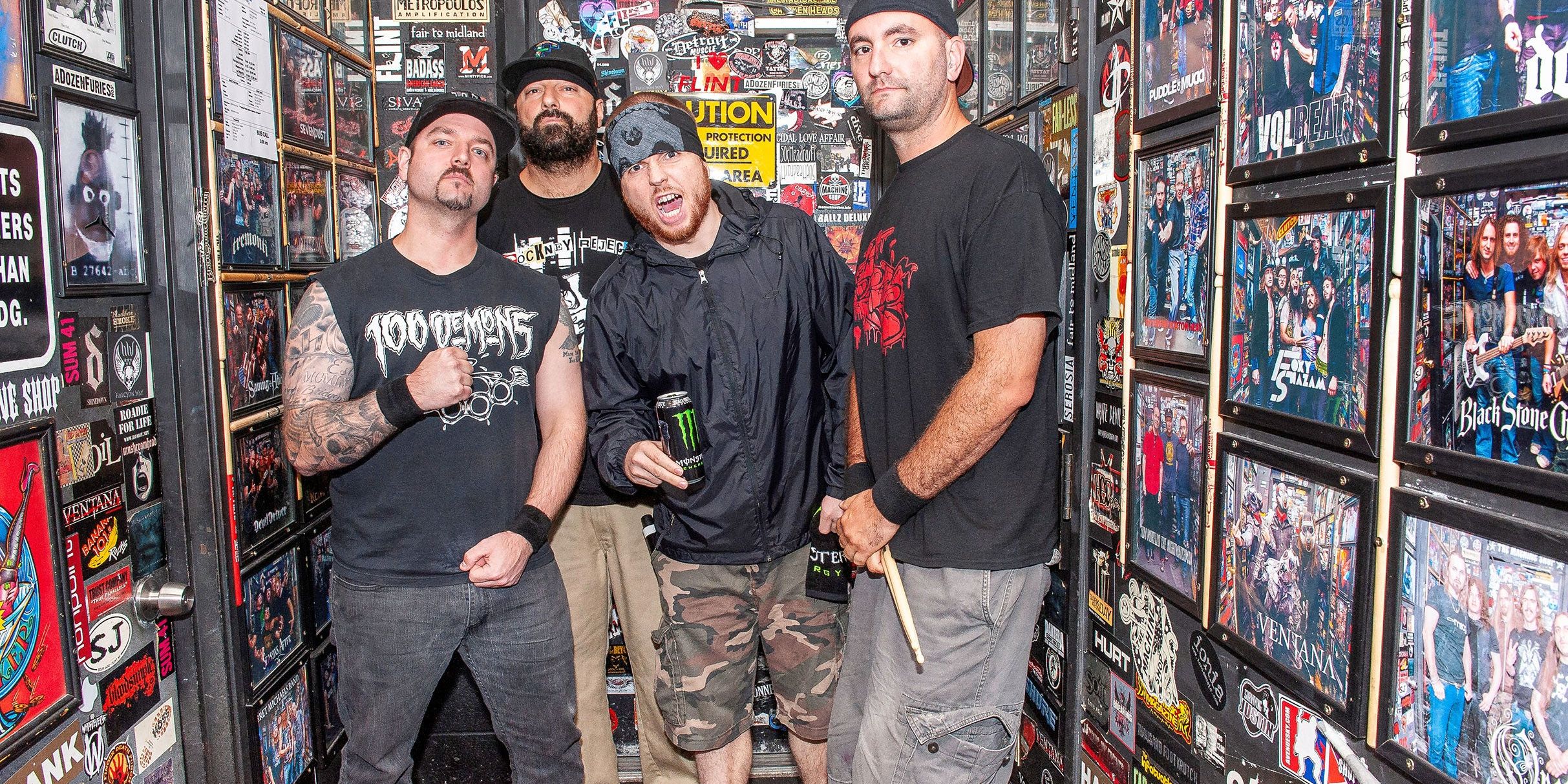 Hatebreed performing live on stage, headlining the 2026 Summer Slaughter tour